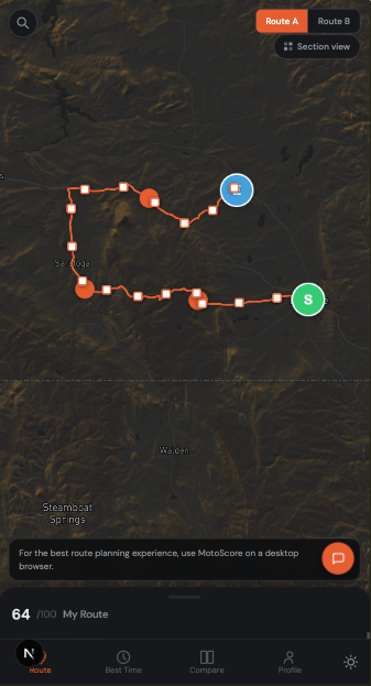 Mobile view with the FAB visible and the bottom sheet collapsed